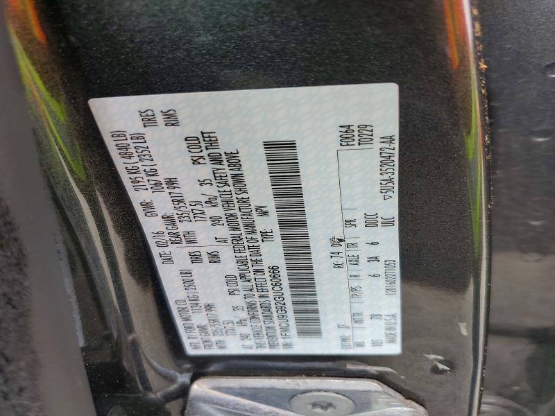 Продаж на аукціоні авто 2016 Ford Escape, vin: 1FMCU9G92GUC60666, номер лоту: 64757936