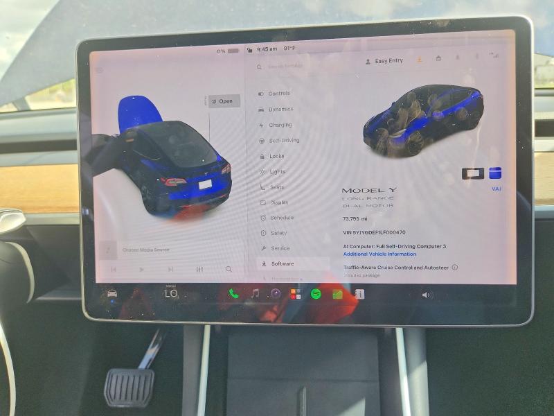 Aukcja sprzedaży 2020 Tesla Model Y, vin: 5YJYGDEF1LF000470, numer aukcji: 66308706