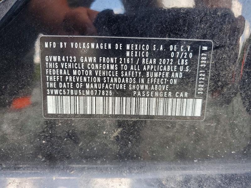 Продаж на аукціоні авто 2020 Volkswagen Jetta, vin: 3VWC57BU5LM077825, номер лоту: 65732836