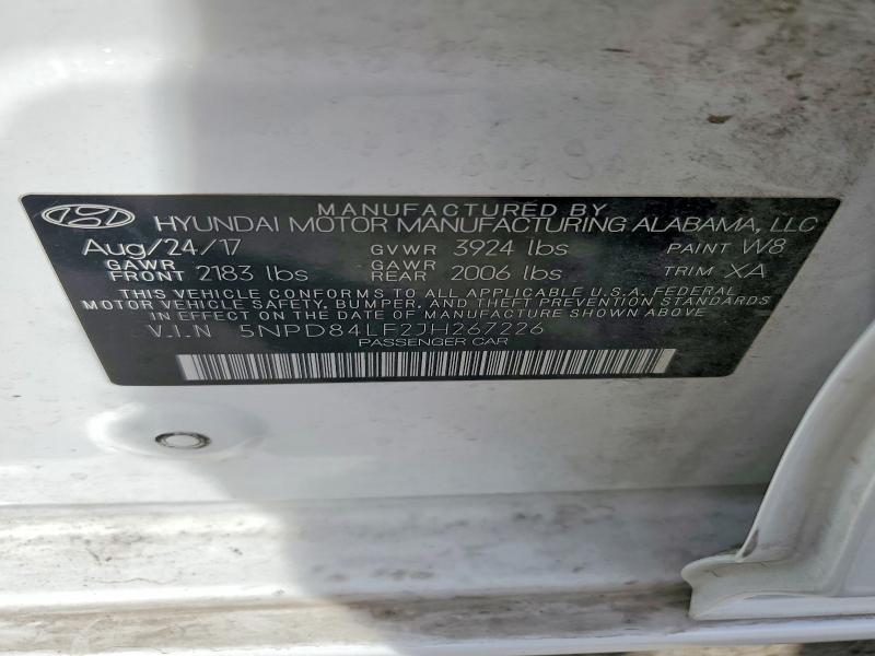 Продажа на аукционе авто 2018 Hyundai Elantra, vin: 5NPD84LF2JH267226, номер лота: 66079186