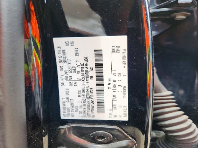 Продажа на аукционе авто 2018 Ford F150, vin: 1FTEW1EG1JFD10026, номер лота: 64584196