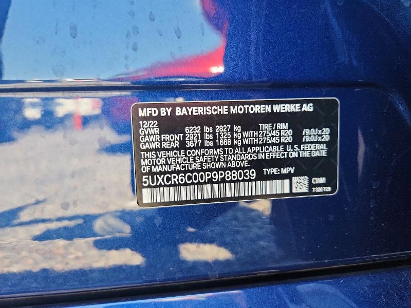 Продажа на аукционе авто 2023 Bmw X5, vin: 5UXCR6C00P9P88039, номер лота: 65059056