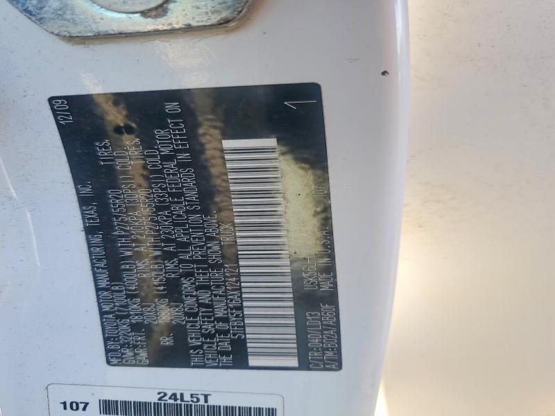 66041866 :رقم المزاد ، 5TFBY5F16AX124121 vin ، 2010 Toyota Tundra مزاد بيع