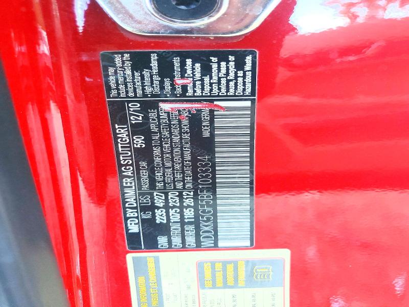 2011 Mercedes-benz E მანქანა იყიდება აუქციონზე, vin: WDDKK5GF5BF103334, აუქციონის ნომერი: 66116396