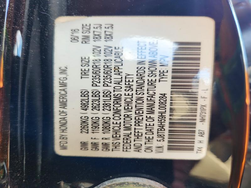 Aukcja sprzedaży 2017 Acura Rdx, vin: 5J8TB4H59HL008284, numer aukcji: 66093736
