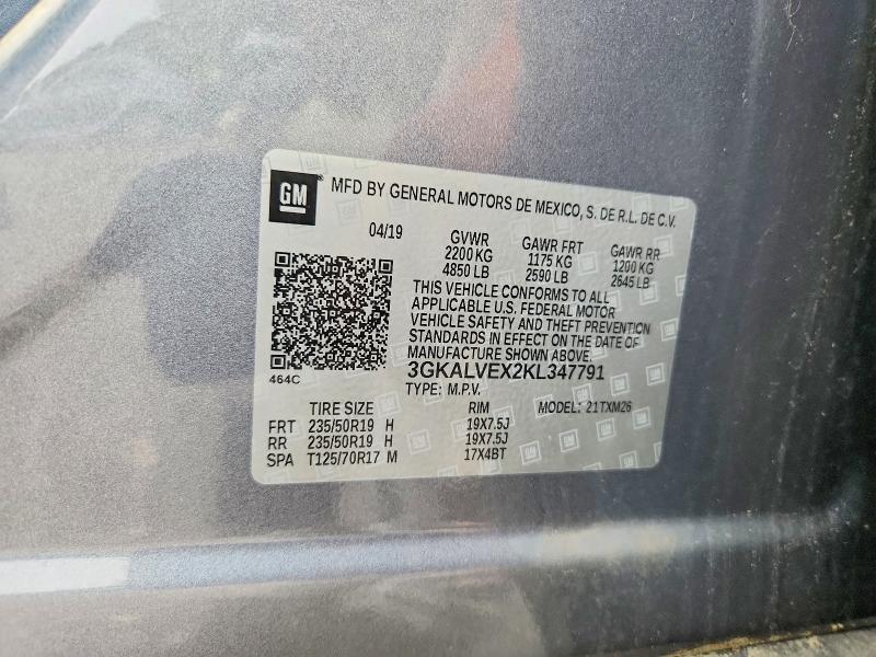 Aukcja sprzedaży 2019 Gmc Terrain, vin: 3GKALVEX2KL347791, numer aukcji: 64447596