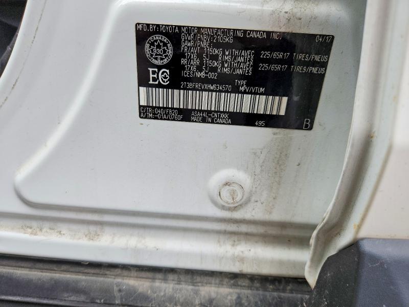 Продажа на аукционе авто 2017 Toyota Rav4, vin: 2T3BFREVXHW634570, номер лота: 66165256