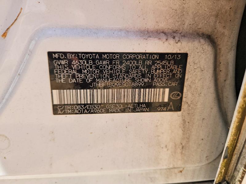 64141076 :رقم المزاد ، JTHBF1D29E5018899 vin ، 2014 Lexus Is مزاد بيع