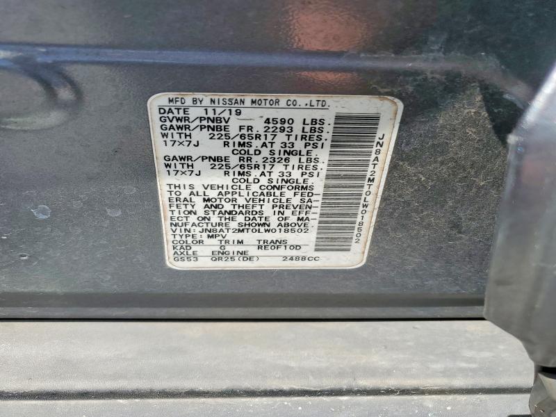 Продажа на аукционе авто 2020 Nissan Rogue, vin: JN8AT2MT0LW018502, номер лота: 66981136