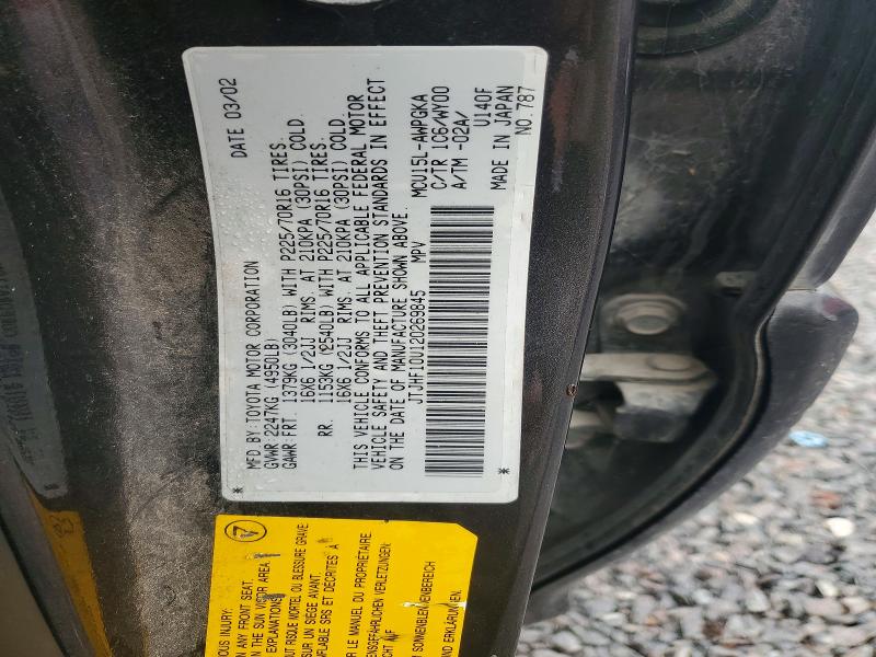 Aukcja sprzedaży 2002 Toyota 300, vin: JTJHF10U120269845, numer aukcji: 65553926