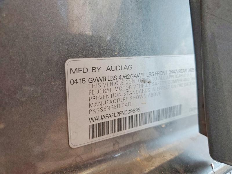 Aukcja sprzedaży 2015 Audi A4, vin: WAUAFAFL2FN039899, numer aukcji: 64463446