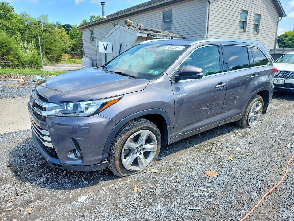 2018 Toyota Highlander Hybrid მანქანა იყიდება აუქციონზე, vin: 5TDDGRFH3JS039209, აუქციონის ნომერი: 65228606