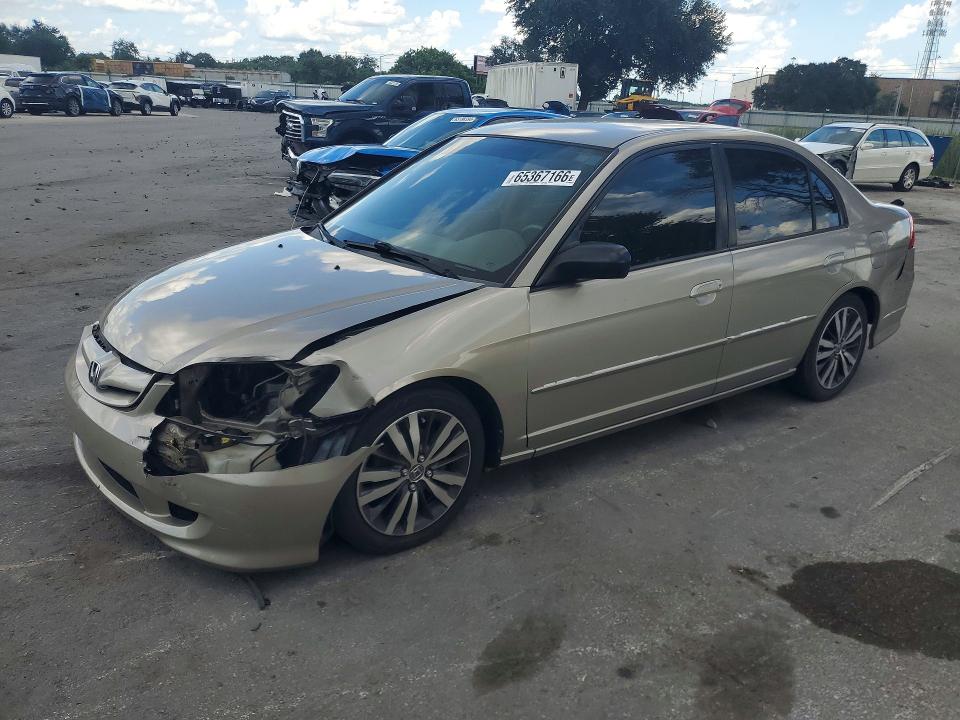 2005 Honda Civic მანქანა იყიდება აუქციონზე, vin: 2HGES16535H579403, აუქციონის ნომერი: 65367166