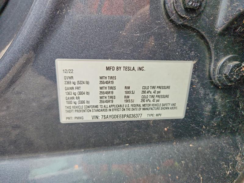 Aukcja sprzedaży 2023 Tesla Model Y, vin: 7SAYGDEE8PA036377, numer aukcji: 63731526