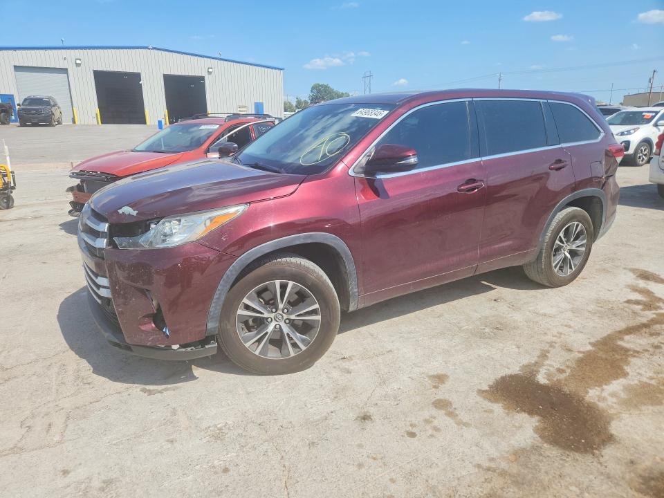 Продаж на аукціоні авто 2018 Toyota Highlander, vin: 5TDZZRFH1JS251204, номер лоту: 64968346