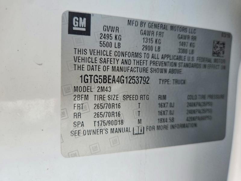 Aukcja sprzedaży 2016 Gmc Canyon, vin: 1GTG5BEA4G1253792, numer aukcji: 64303686