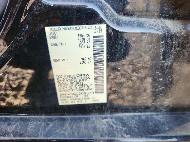 Продаж на аукціоні авто 2020 Nissan Altima, vin: 1N4BL4BV8LC209379, номер лоту: 66906116