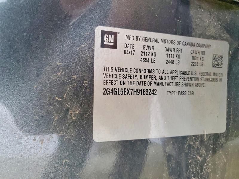 Продаж на аукціоні авто 2017 Buick Regal, vin: 2G4GL5EX7H9183242, номер лоту: 65839466