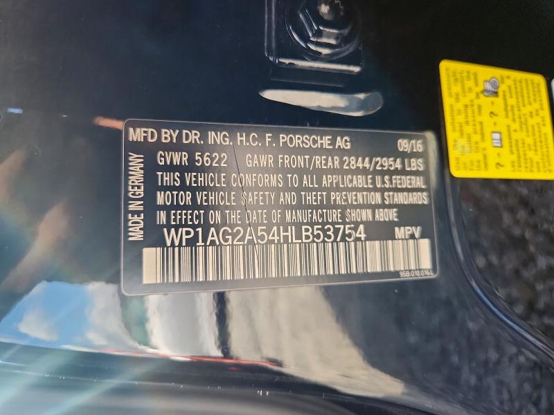 Auction sale of the 2017 Porsche Macan, vin: WP1AG2A54HLB53754, lot number: 63381776