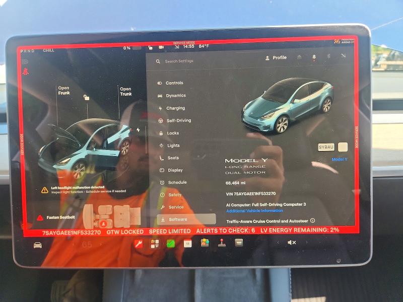 Aukcja sprzedaży 2022 Tesla Model Y, vin: 7SAYGAEE1NF533270, numer aukcji: 64391086