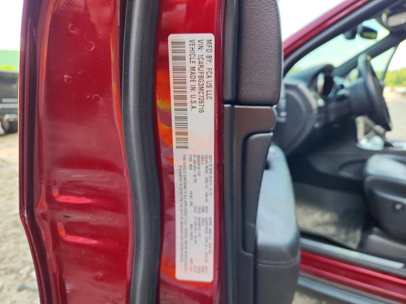 Продажа на аукционе авто 2021 Jeep Grand Cherokee, vin: 1C4RJFBG3MC726716, номер лота: 64383286