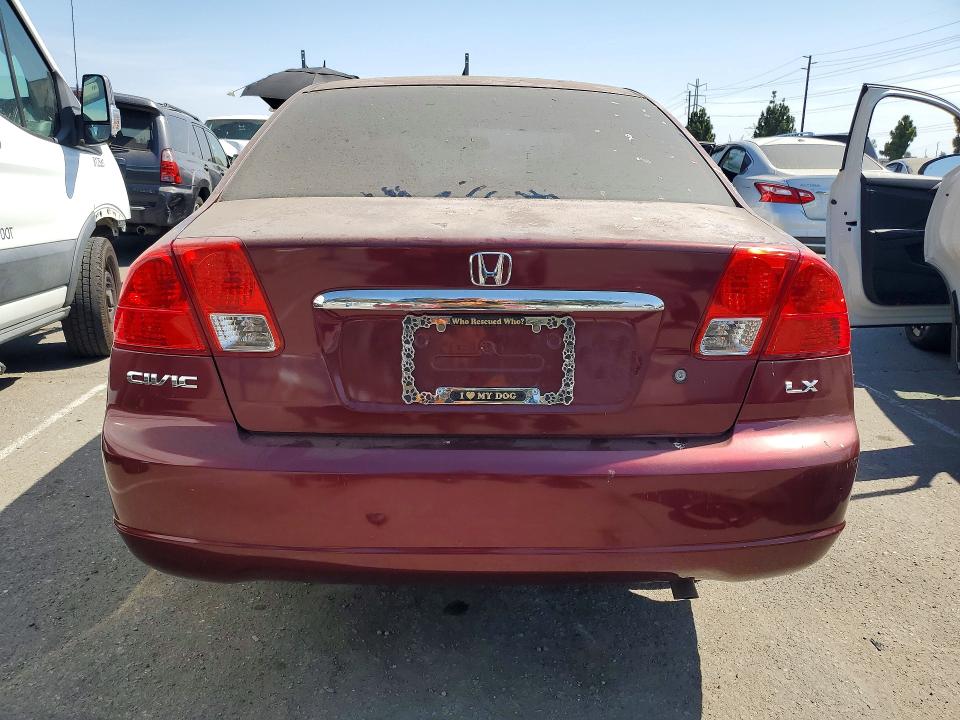 Продаж на аукціоні авто 2003 Honda Civic, vin: JHMES16503S000080, номер лоту: 63761836