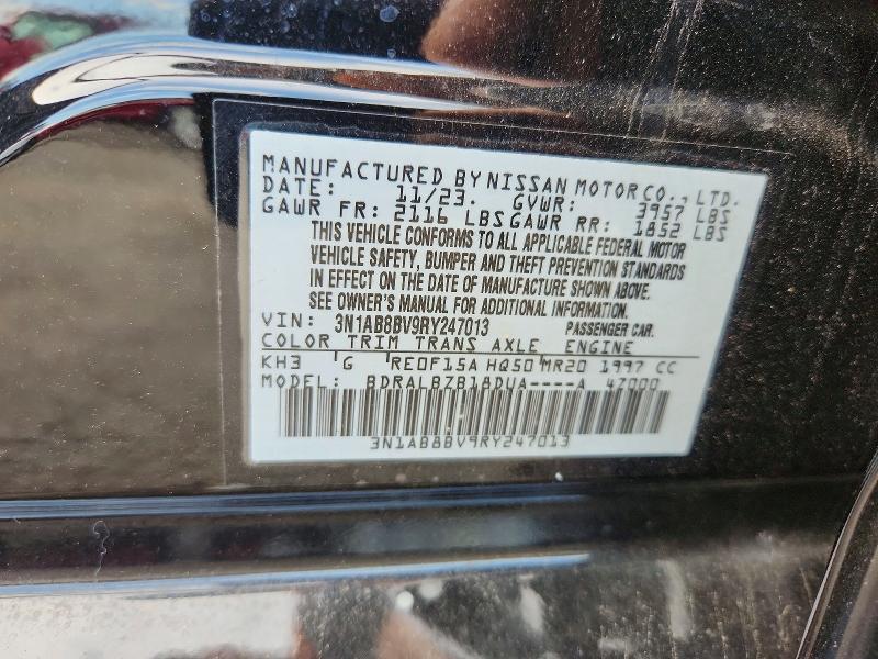 65864156 :رقم المزاد ، 3N1AB8BV9RY247013 vin ، 2024 Nissan Sentra مزاد بيع