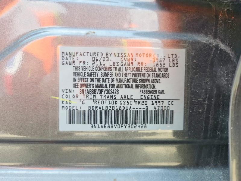 Aukcja sprzedaży 2023 Nissan Sentra, vin: 3N1AB8BV0PY302428, numer aukcji: 65014856