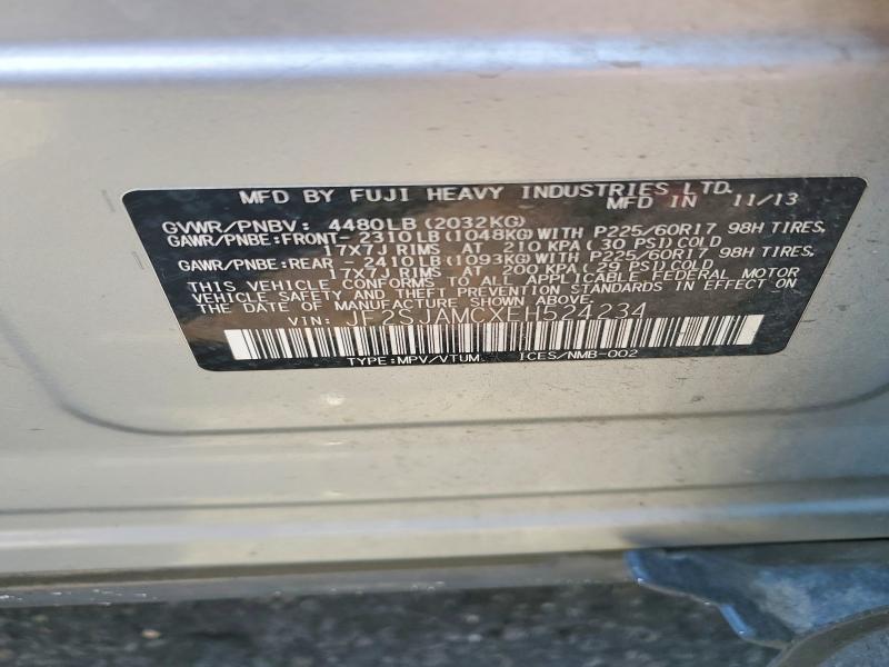 Aukcja sprzedaży 2014 Subaru Forester, vin: JF2SJAMCXEH524234, numer aukcji: 63790976