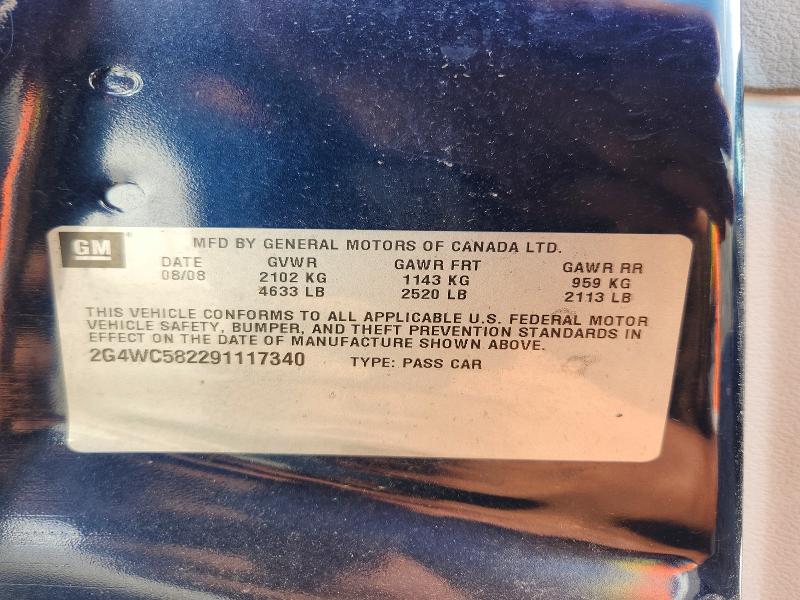 Продаж на аукціоні авто 2009 Buick Lacrosse, vin: 2G4WC582291117340, номер лоту: 65573376