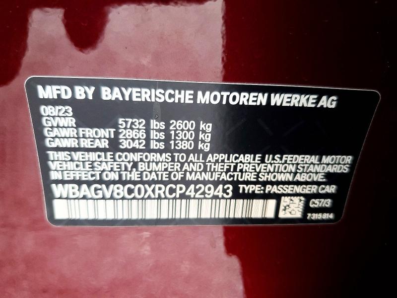 Aukcja sprzedaży 2024 Bmw M850xi, vin: WBAGV8C0XRCP42943, numer aukcji: 66906586