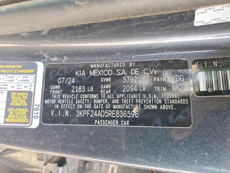 Продаж на аукціоні авто 2024 Kia Forte, vin: 3KPF24AD5RE836596, номер лоту: 66103846