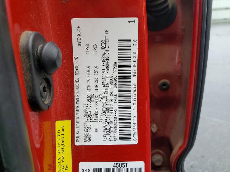 Продаж на аукціоні авто 2016 Toyota Tacoma, vin: 5TFCZ5AN3GX018665, номер лоту: 66791906