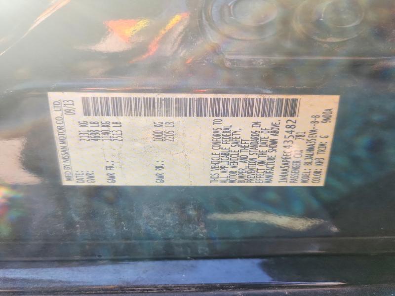 2014 Nissan Maxima მანქანა იყიდება აუქციონზე, vin: 1N4AA5AP6EC435482, აუქციონის ნომერი: 63723956
