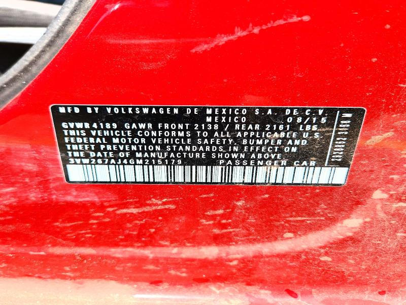Продажа на аукционе авто 2016 Volkswagen Jetta, vin: 3VW267AJ4GM215179, номер лота: 64040356
