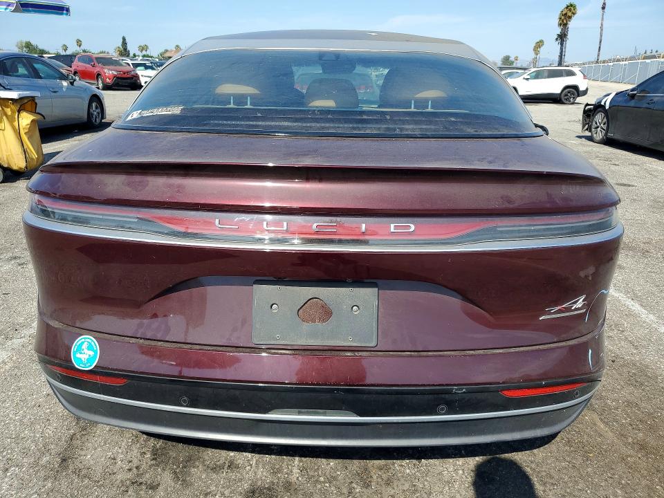 2022 Lucid Motors Air მანქანა იყიდება აუქციონზე, vin: 50EA1GBA1NA002000, აუქციონის ნომერი: 63729136
