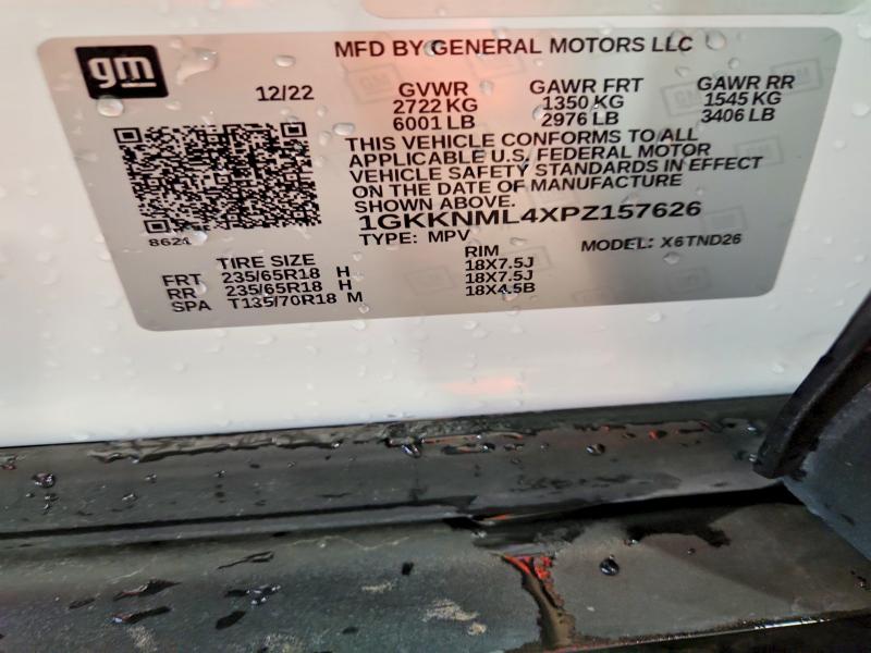 Aukcja sprzedaży 2023 Gmc Acadia, vin: 1GKKNML4XPZ157626, numer aukcji: 64627866