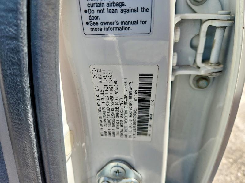 Aukcja sprzedaży 2007 Honda Cr-v, vin: JHLRE38597C059862, numer aukcji: 64141916