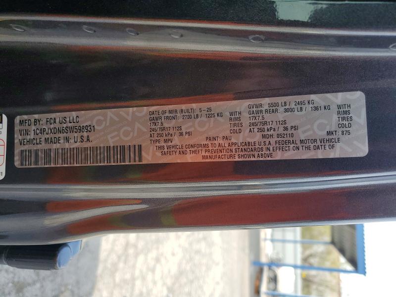 Продаж на аукціоні авто 2025 Jeep Wrangler, vin: 1C4PJXDN6SW598931, номер лоту: 64069666