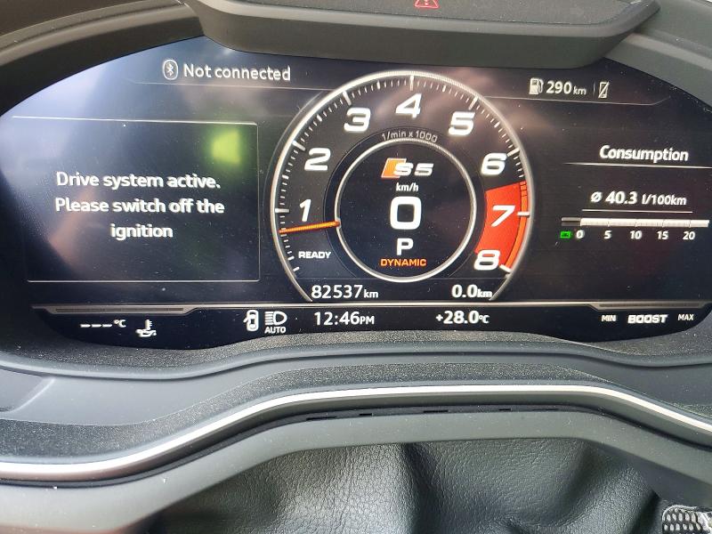 2018 Audi S5 მანქანა იყიდება აუქციონზე, vin: WAUC4CF55JA079986, აუქციონის ნომერი: 65871536