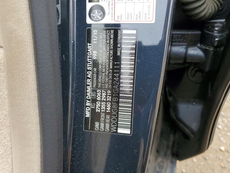 Продаж на аукціоні авто 2016 Mercedes-benz S, vin: WDDUG8FB1GA244111, номер лоту: 66751386