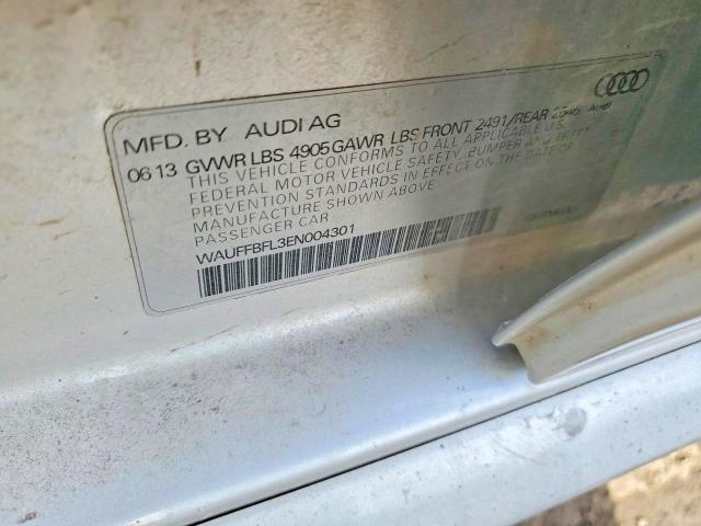 2014 Audi A4 მანქანა იყიდება აუქციონზე, vin: WAUFFBFL3EN004301, აუქციონის ნომერი: 67079596