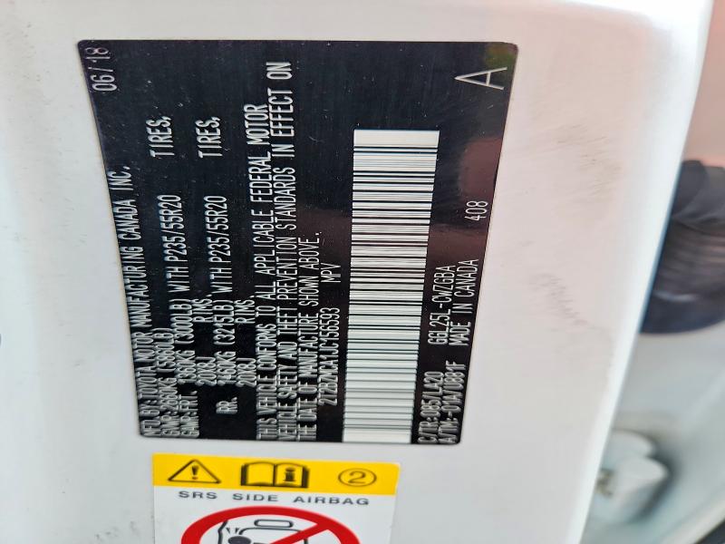 2018 Lexus Rx 350 მანქანა იყიდება აუქციონზე, vin: 2T2BZMCA1JC156593, აუქციონის ნომერი: 62926096