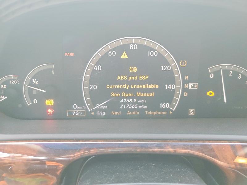 67371636 :رقم المزاد ، WDDNG86X87A100278 vin ، 2007 Mercedes-benz S مزاد بيع