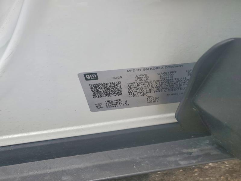 2026 Chevrolet Trax მანქანა იყიდება აუქციონზე, vin: KL77LHEP6TC040187, აუქციონის ნომერი: 65383266