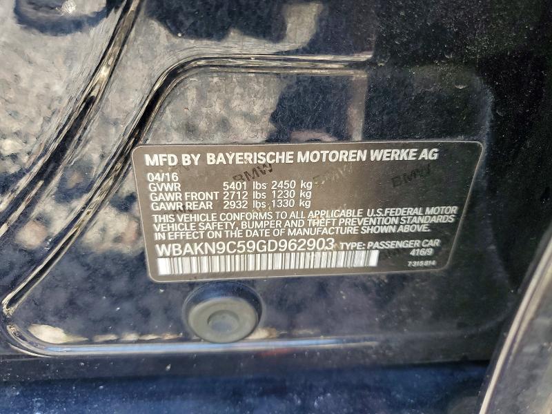 Продажа на аукционе авто 2016 Bmw 550, vin: WBAKN9C59GD962903, номер лота: 66977096