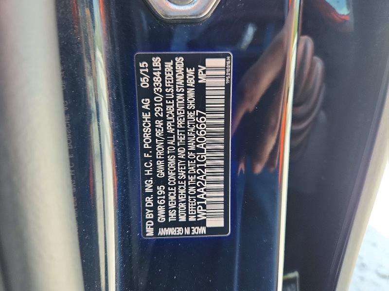 Продаж на аукціоні авто 2016 Porsche Cayenne, vin: WP1AA2A21GLA06667, номер лоту: 64425486