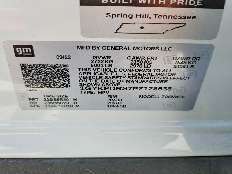Aukcja sprzedaży 2023 Cadillac Xt6, vin: 1GYKPDRS7PZ128638, numer aukcji: 66785396