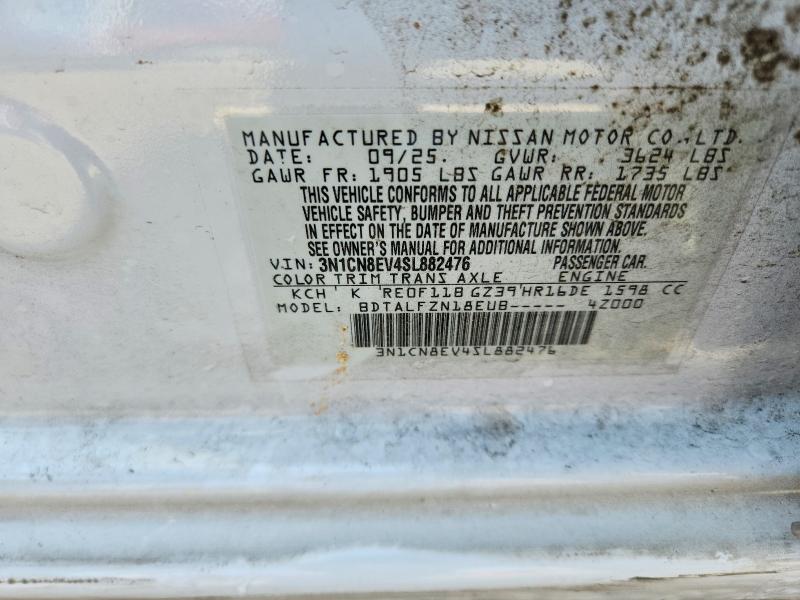 Продажа на аукционе авто 2025 Nissan Versa, vin: 3N1CN8EV4SL882476, номер лота: 63376306