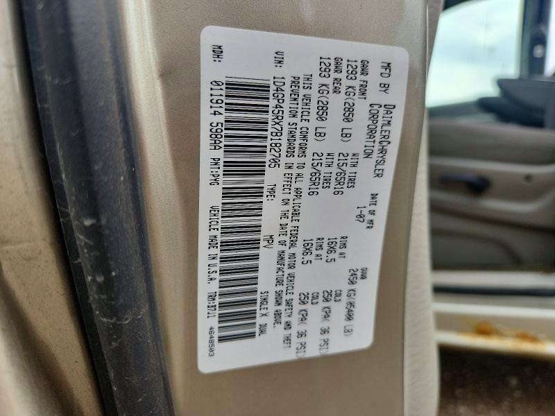 Aukcja sprzedaży 2007 Dodge Caravan, vin: 1D4GP45RX7B182705, numer aukcji: 63620186